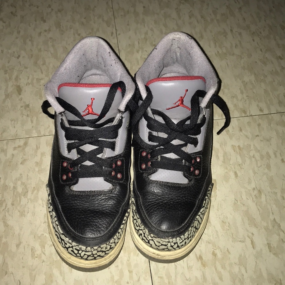 Air Jordan 3 Retro Black Cement Size 6.5y